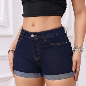 Cute blue shorts. S-XS. Stretchy fabric, lightly used